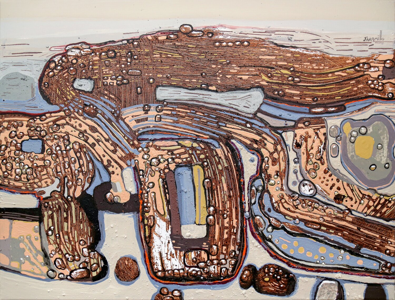 Vital Flow Fernando Jaramillo Original painting for sale