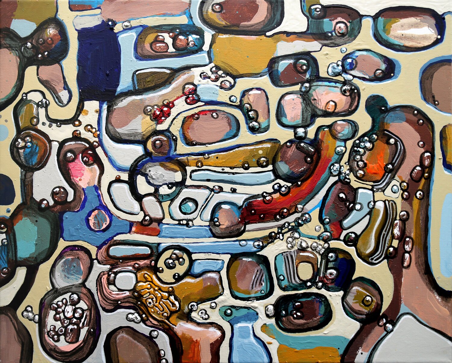 Echoes of the Invisible Fernando Jaramillo Original painting for sale