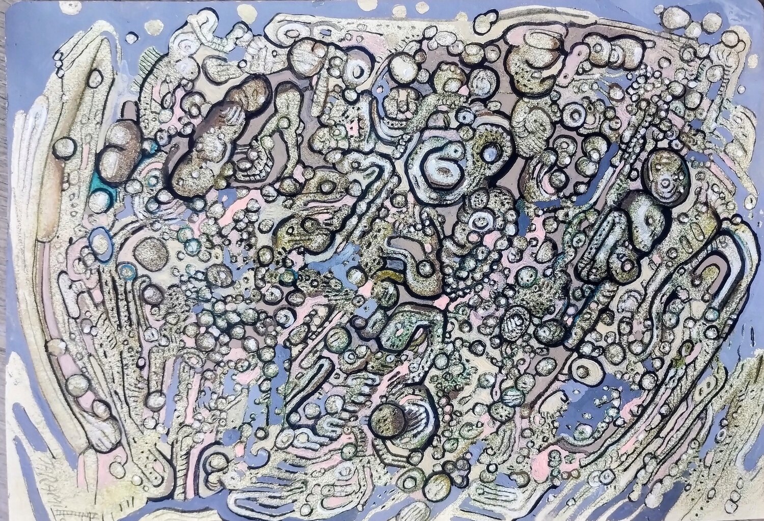 Prosperity Field Fernando Jaramillo Drawing for sale