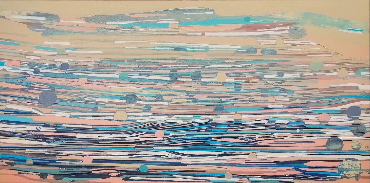 Layered Motion Field Fernando Jaramillo Original painting for sale