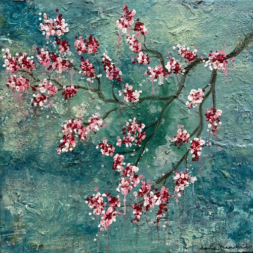 BLOSSOM BLUES by Ilona Hendriks, Painting for Sale on Select
