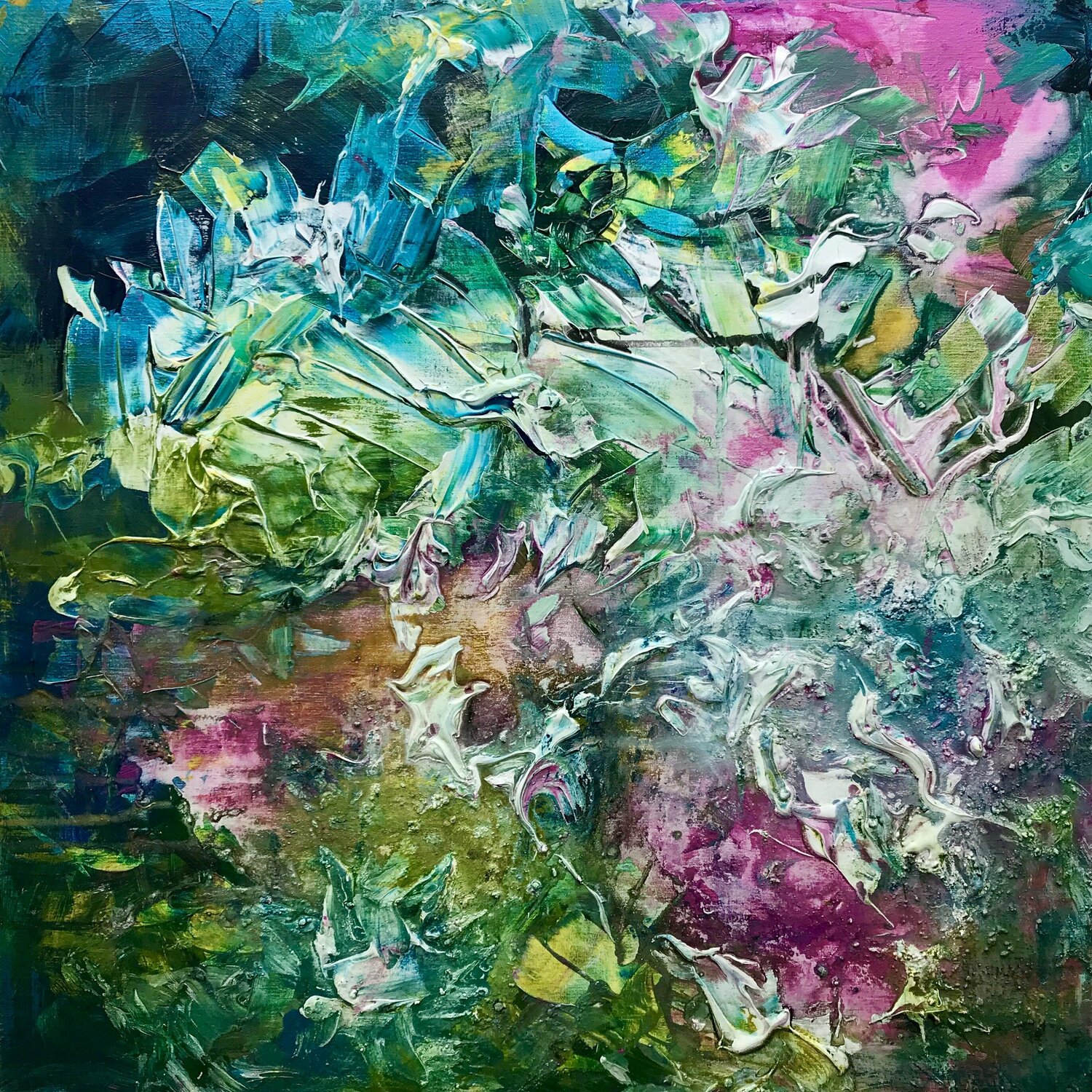 GLOSSY EPOXY - THE JOURNEY Ilona Hendriks Original painting for sale