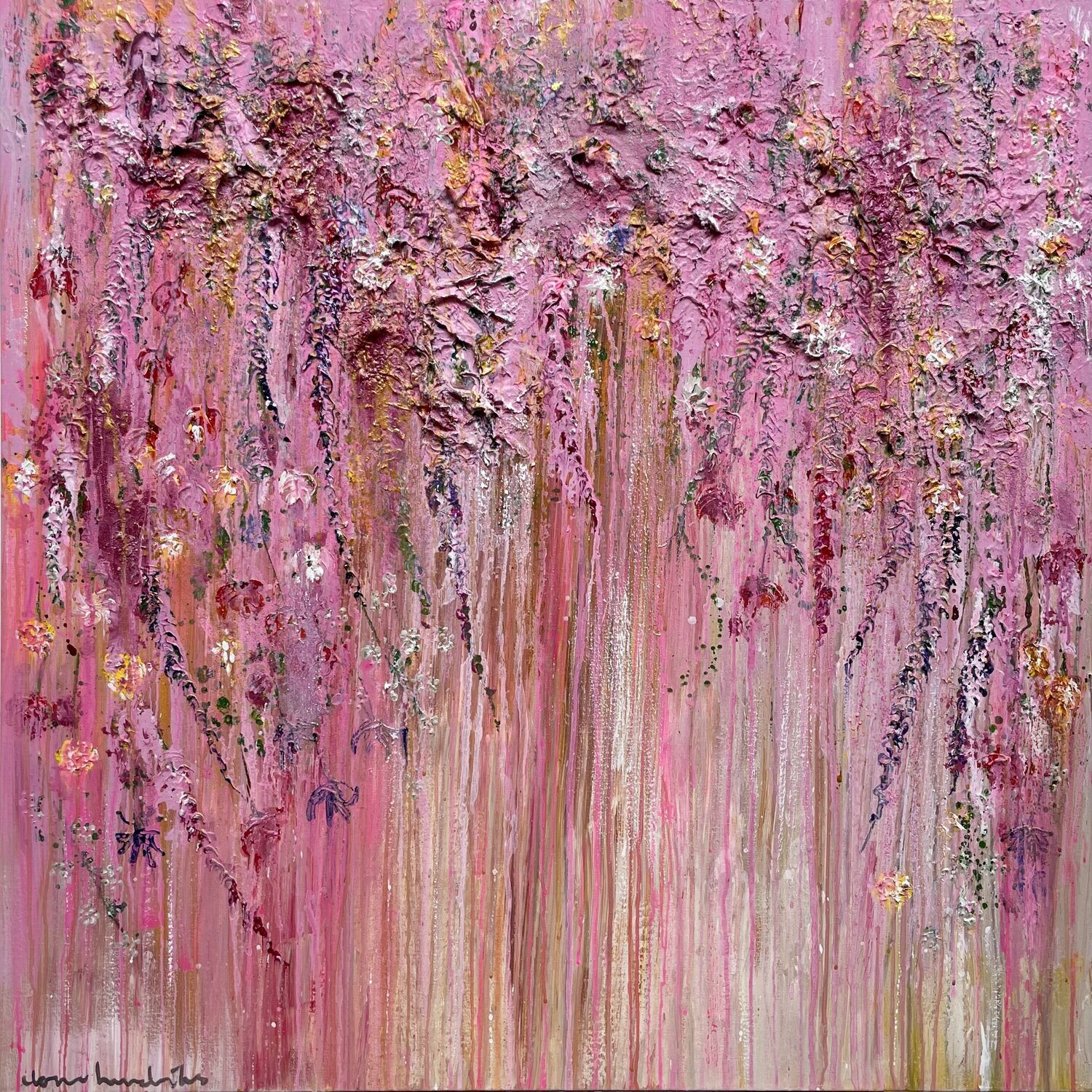 LIFELINES - A DREAM OF FLOWERS Ilona Hendriks Original painting for sale