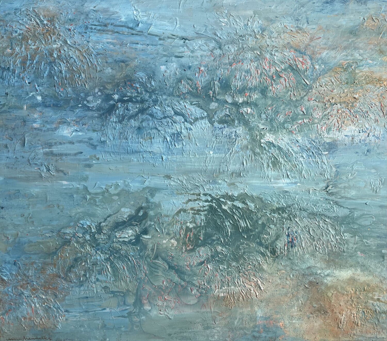 BOUQUET AZZURO Ilona Hendriks Original painting for sale