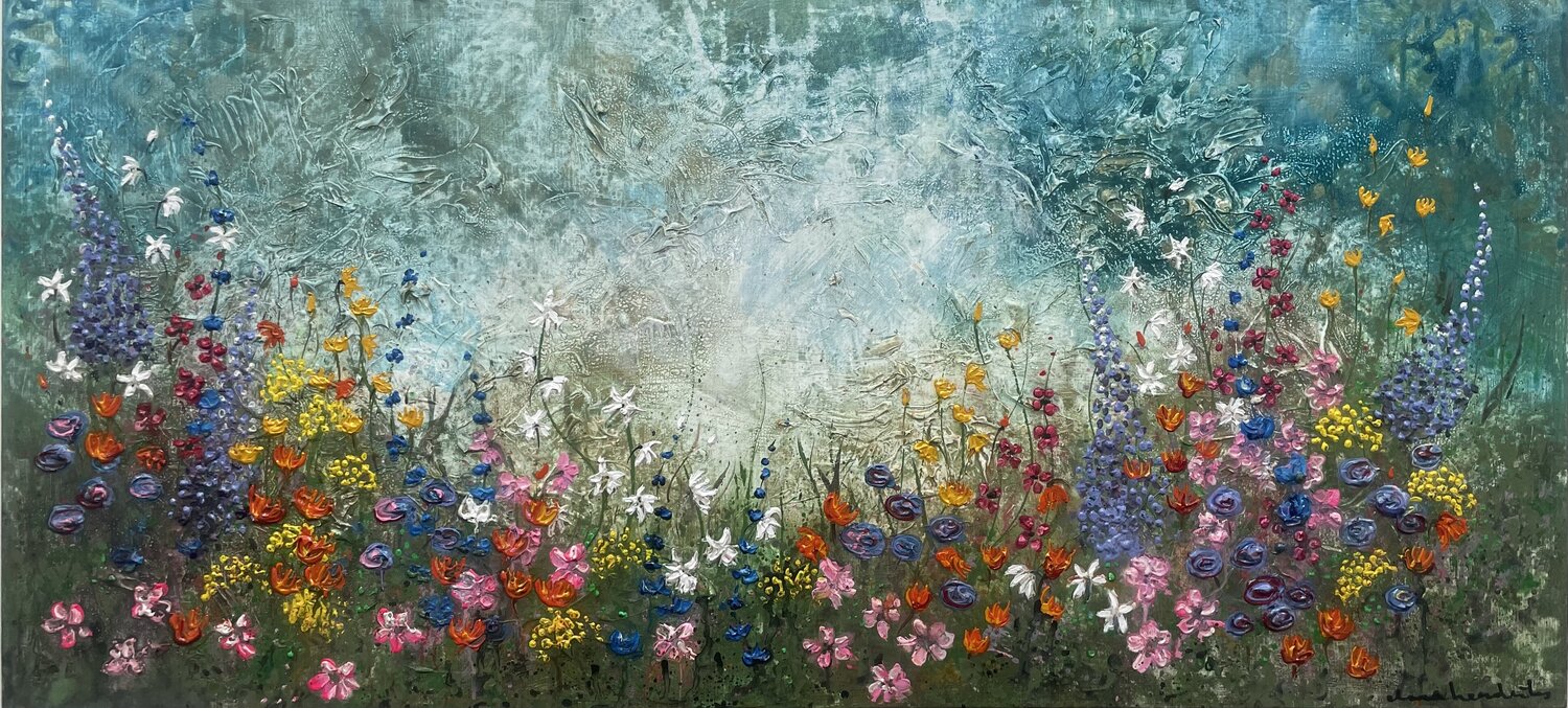 WHERE SPIRITS BLOOM Ilona Hendriks Original painting for sale