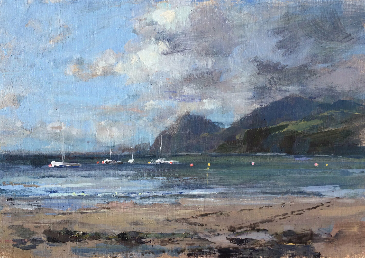 Almost high tide Tony Hinchliffe Original painting for sale