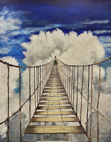 One Step At A Time by Tom Blood, Painting for Sale on Select