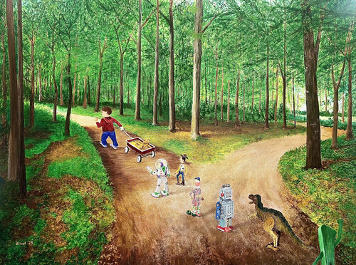 The Parade by Tom Blood, Painting for Sale on Select