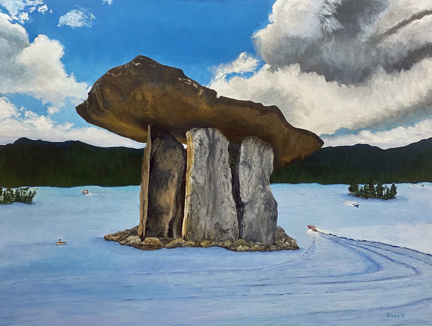 Table Rock Lake Tom Blood Original painting for sale