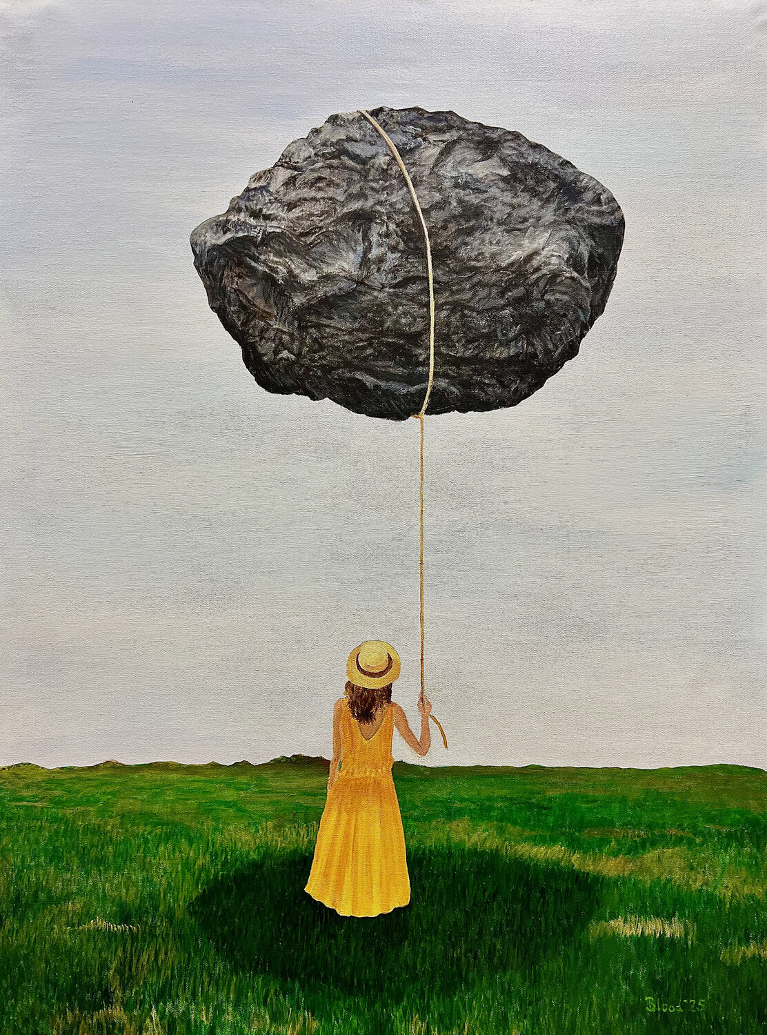 Excess Baggage Tom Blood Original painting for sale