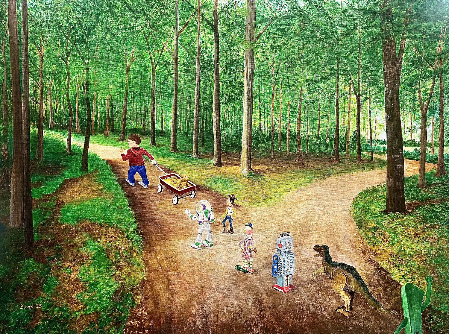 The Parade Tom Blood Original painting for sale
