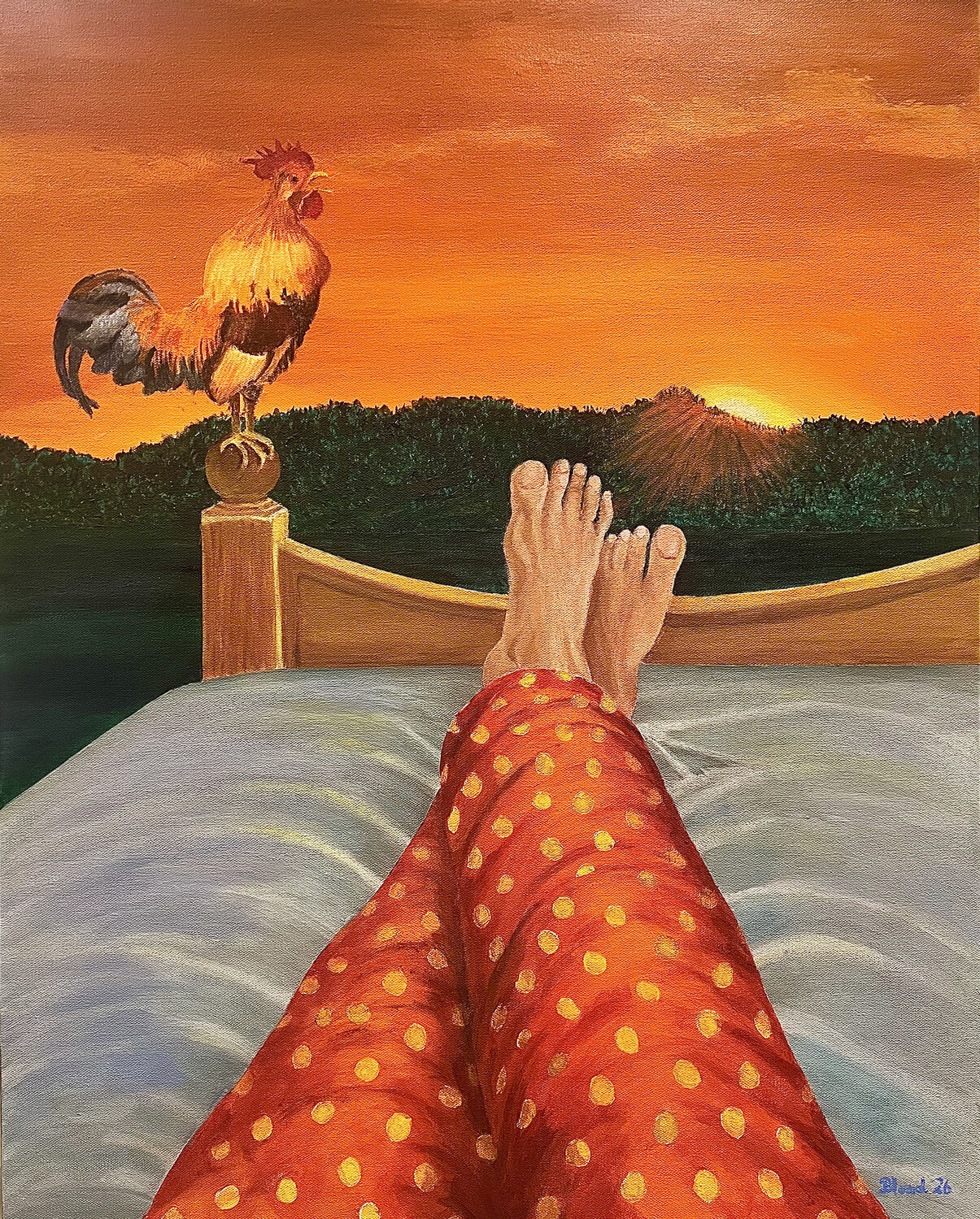 Rise and Shine Tom Blood Original painting for sale