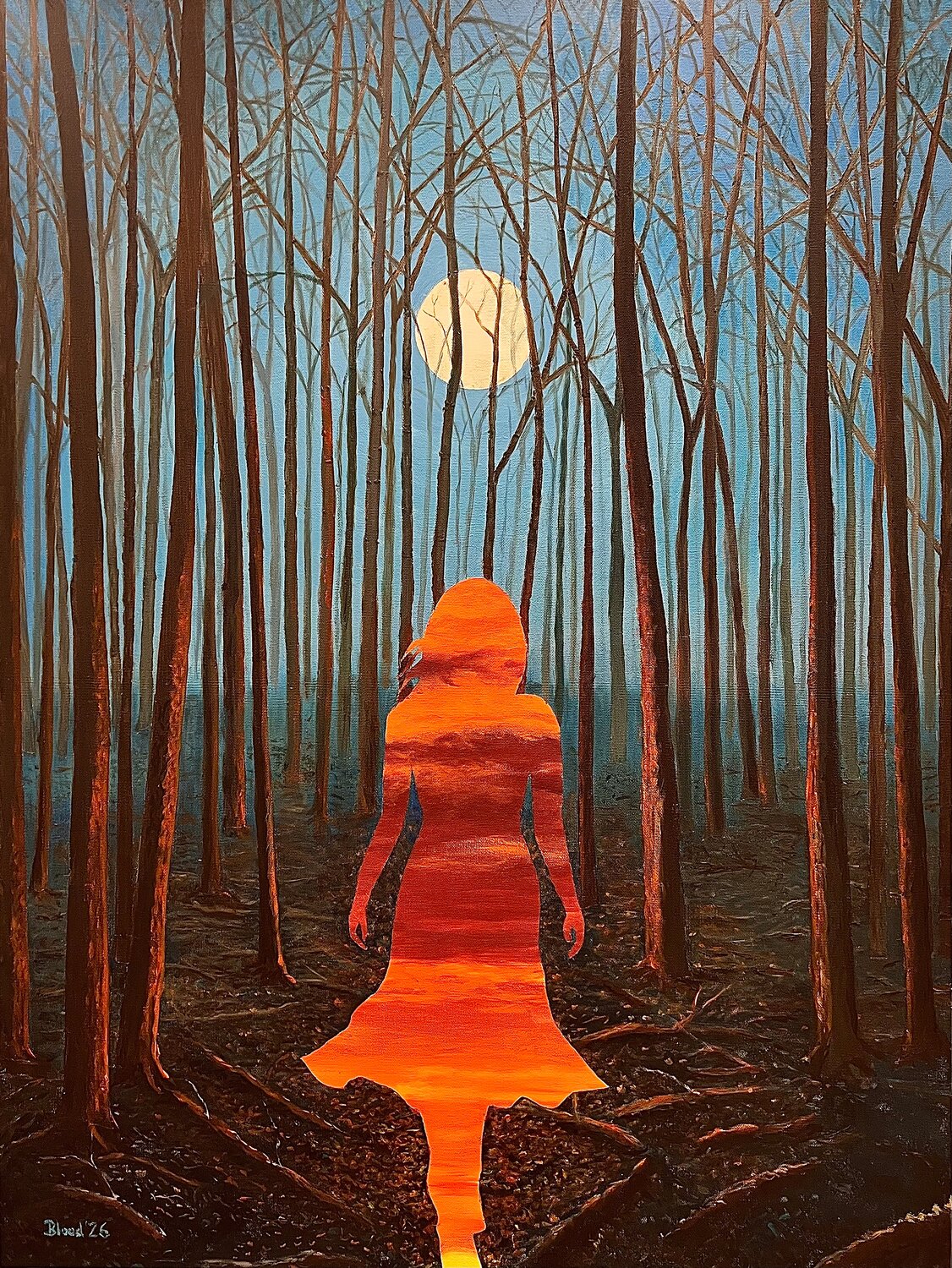 She Is The Light Tom Blood Original painting for sale