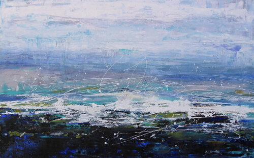 PAISAJE ABSTRACTO 13 by Ana María González JIMÉNEZ, Painting for Sale on Select