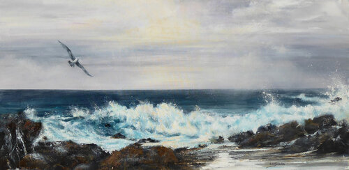 Donde el mar respira by Ana María González JIMÉNEZ, Painting for Sale on Select