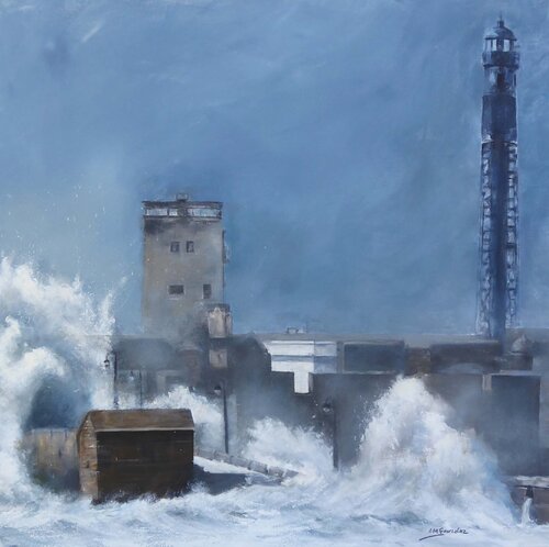 DONDE EL MAR INSISTE by Ana María González JIMÉNEZ, Painting for Sale on Select