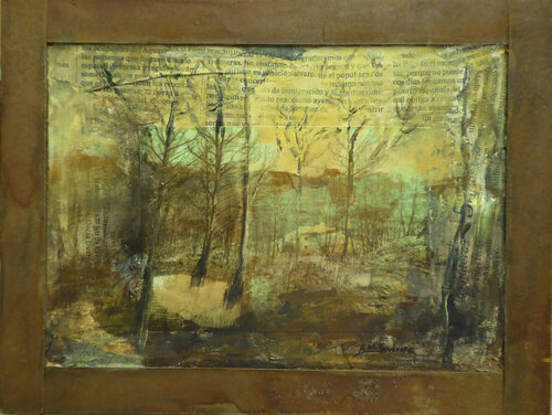 COLLAGE CASITA 2 by Ana María González JIMÉNEZ, Painting for Sale on Select