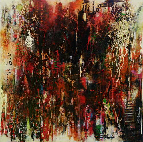 ABSTRACTO 5 by Ana María González JIMÉNEZ, Painting for Sale on Select