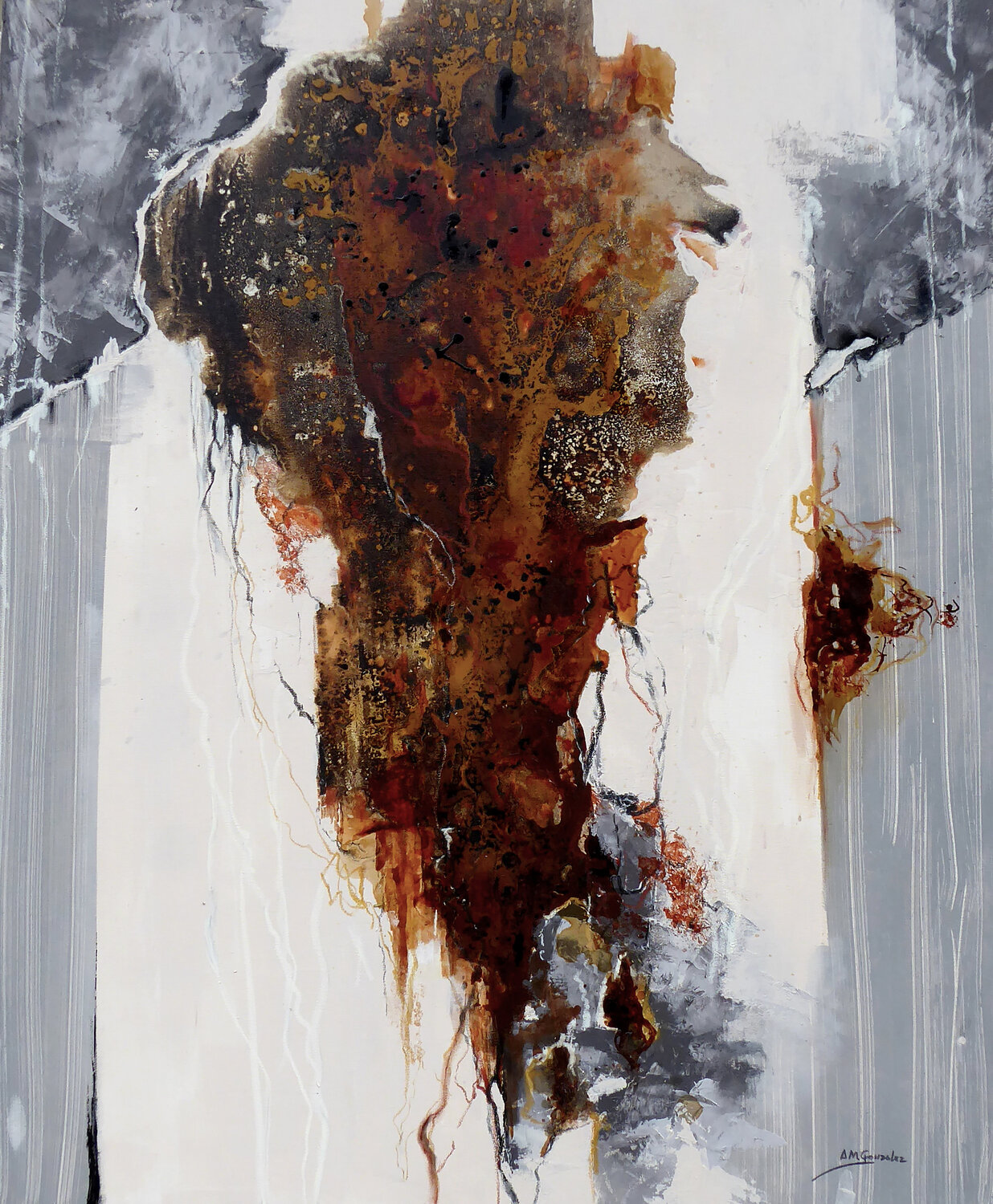 ÁFRICA ABSTRACTO 35 Ana María González JIMÉNEZ Original painting for sale