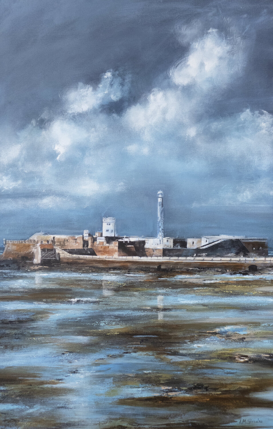 EL MAR EN ESPERA Ana María González JIMÉNEZ Original painting for sale