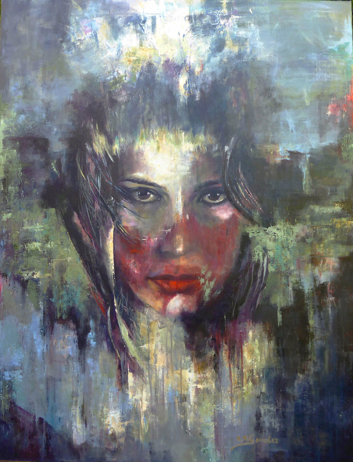 RETRATO 1 Ana María González JIMÉNEZ Original painting for sale
