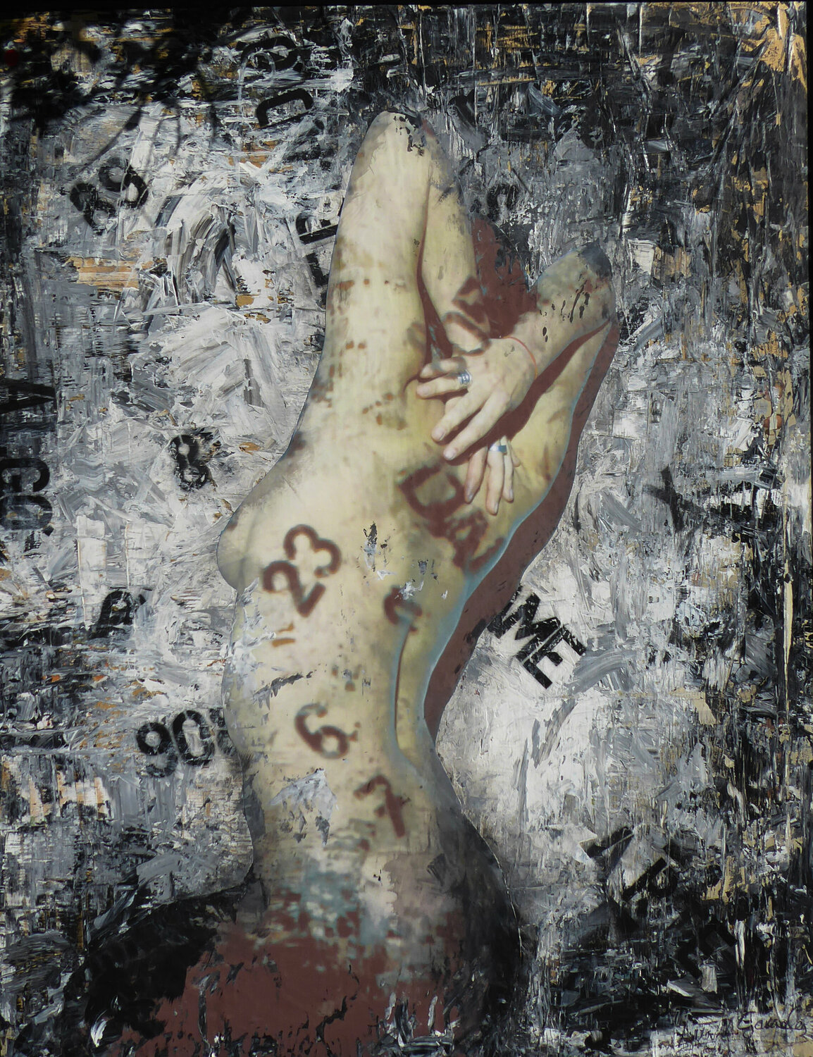 RETRATO DESNUDO 1 Ana María González JIMÉNEZ Original painting for sale