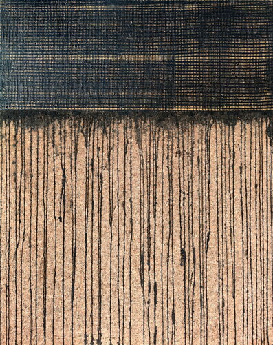 Black Gold No. 9 (On Cork) by Carla Sá Fernandes, Painting for Sale on Select
