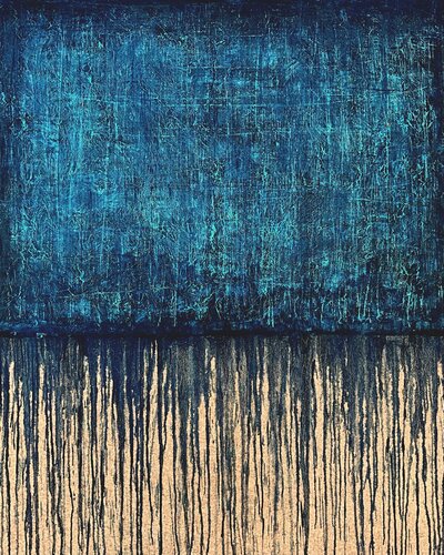 Blue No. 6 (On Cork) by Carla Sá Fernandes, Painting for Sale on Select
