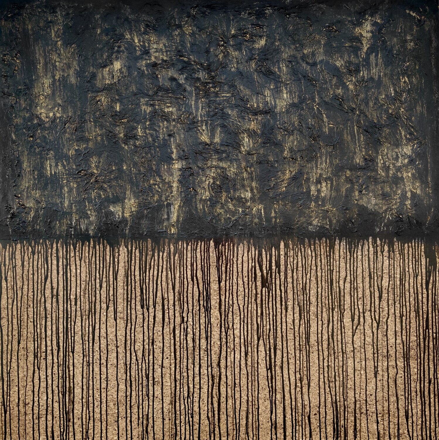 Black Gold No. 7 Carla Sá Fernandes Original painting for sale