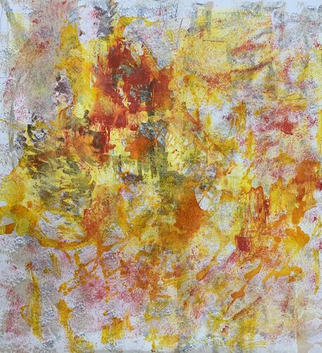 Red and yellow diary by Barbara Pastorino, Painting for Sale on Select