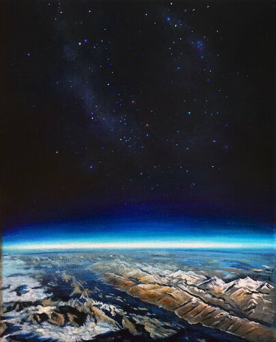 Neon Earth by Anne Wölk, Painting for Sale on Select