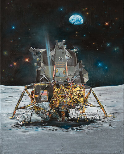 Apollo 16 by Anne Wölk, Painting for Sale on Select
