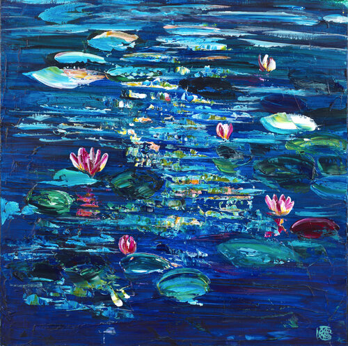 nymphéas 182 by Joëlle Kem Lika, Painting for Sale on Select