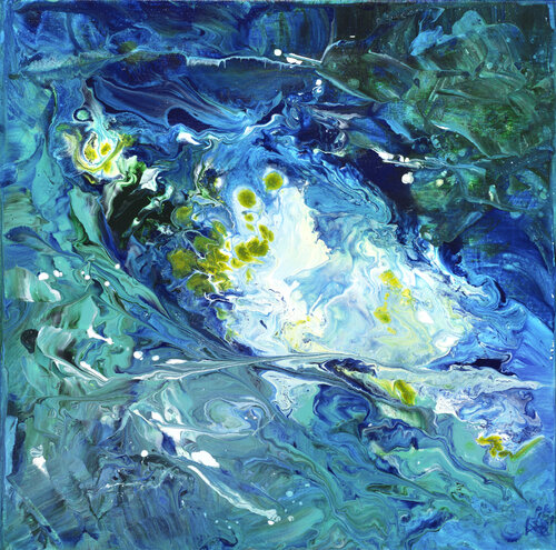 Eclats d'Ecume 134 by Joëlle Kem Lika, Painting for Sale on Select