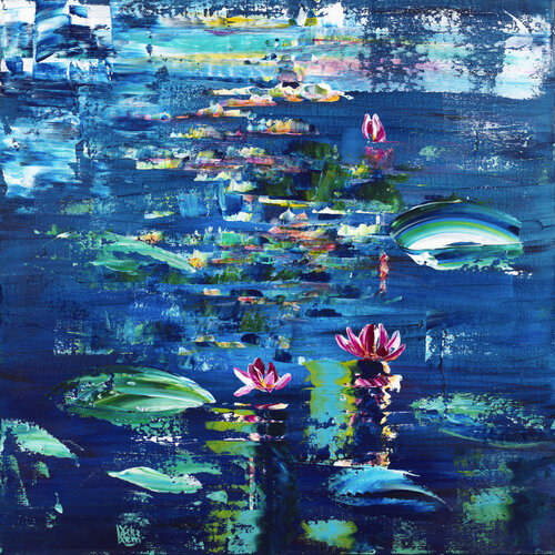 nymphéas 194 by Joëlle Kem Lika, Painting for Sale on Select