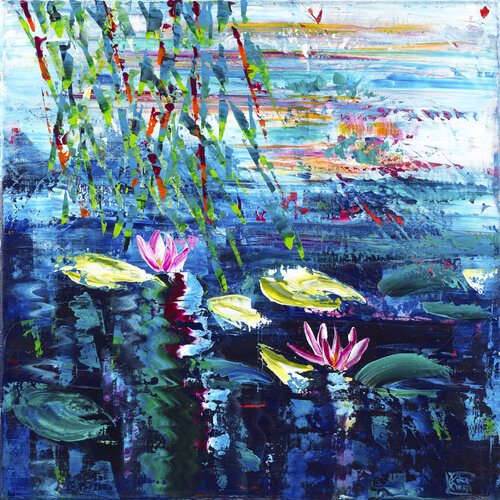 nymphéas 197 by Joëlle Kem Lika, Painting for Sale on Select