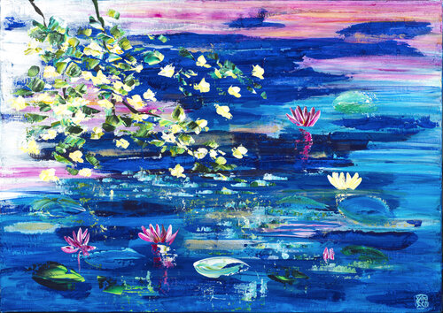 nymphéas 200 by Joëlle Kem Lika, Painting for Sale on Select