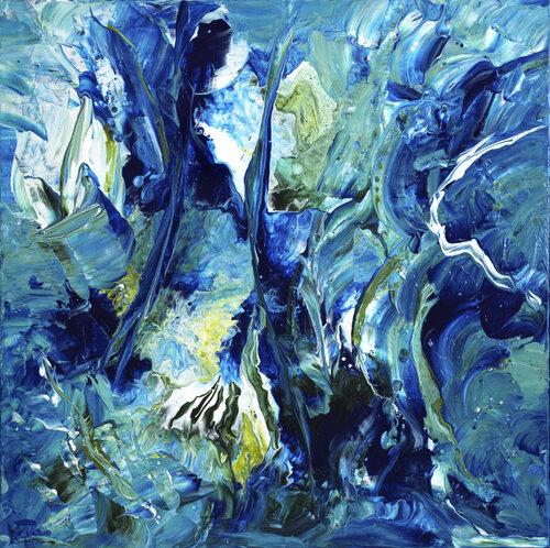 Eclats d'Ecume 141 by Joëlle Kem Lika, Painting for Sale on Select