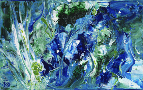 Eclats d'Ecume 143 by Joëlle Kem Lika, Painting for Sale on Select