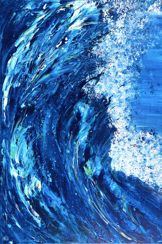 Eclats d'Ecume 145 by Joëlle Kem Lika, Painting for Sale on Select