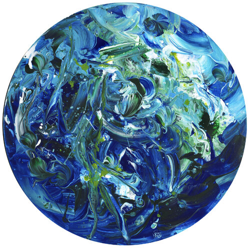 Eclats d'écume 148 by Joëlle Kem Lika, Painting for Sale on Select