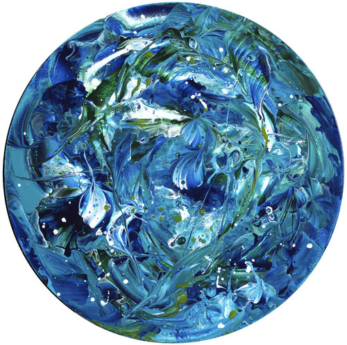 Eclats d'écume 150 by Joëlle Kem Lika, Painting for Sale on Select