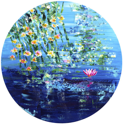 nymphéas 204 by Joëlle Kem Lika, Painting for Sale on Select
