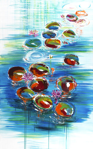 nymphéas 210 by Joëlle Kem Lika, Painting for Sale on Select
