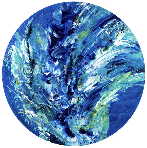 Eclats d'écume 147 by Joëlle Kem Lika, Painting for Sale on Select