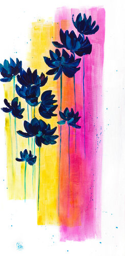Bruissements charnels -triptyque 02 by Joëlle Kem Lika, Painting for Sale on Select