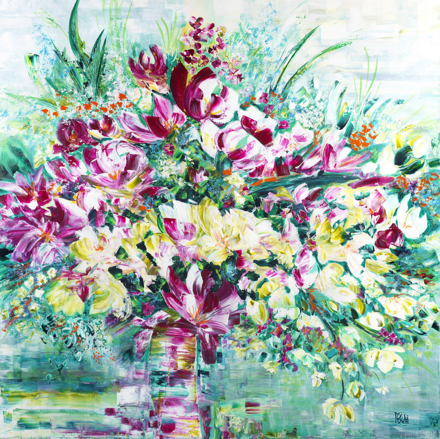 Big Bang 14 Joëlle Kem Lika Original painting for sale