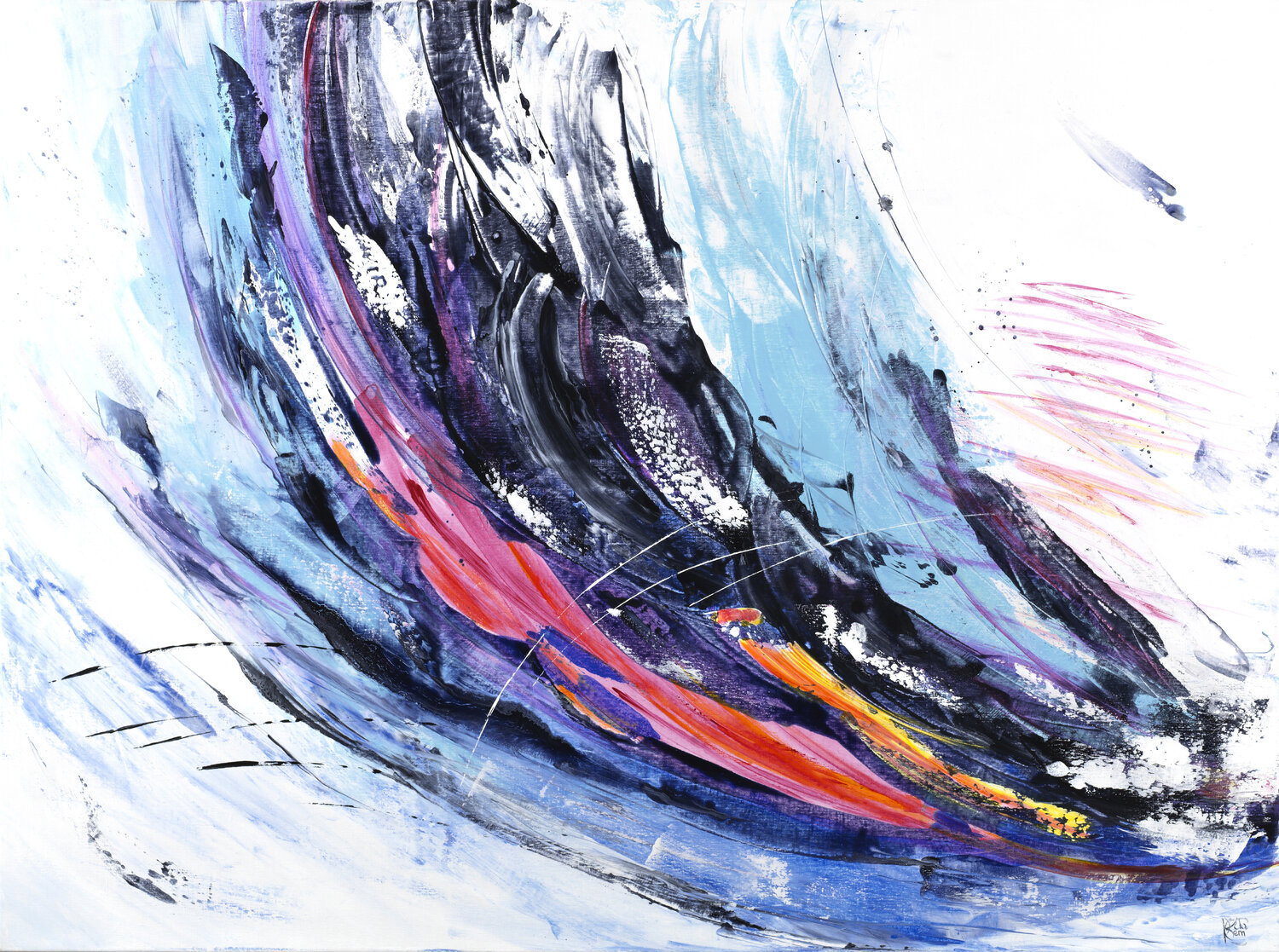 Ciels 11 Joëlle Kem Lika Original painting for sale