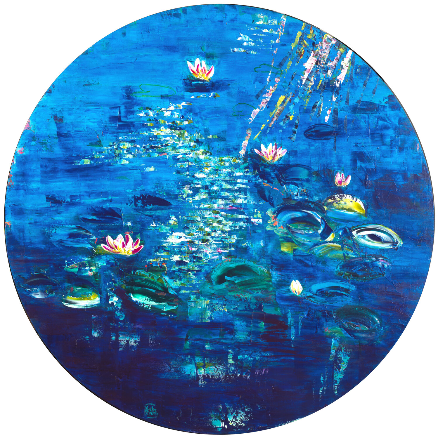 nymphéas 185 Joëlle Kem Lika Original painting for sale