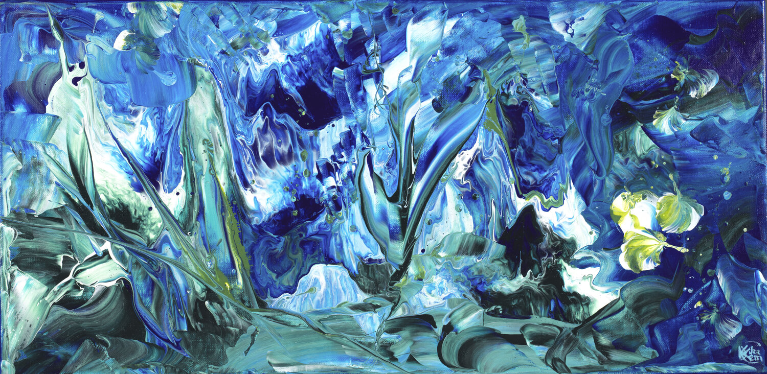 Eclats d'Ecume 122 Joëlle Kem Lika Original painting for sale
